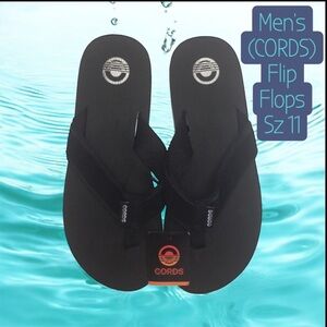 Flip Flops For Men Black&White Suede Sandals Sz 11